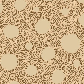 Brown Bubbly Dots medium scale