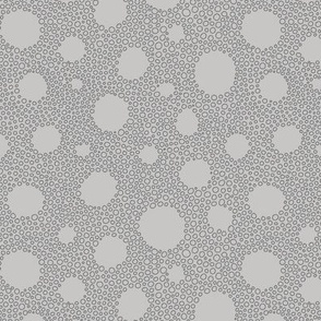 Grey Bubbly Dots small scale