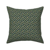 Jungle cheetah lightening and thunder storm abstract pop trend design neutral forest green yellow Mini 