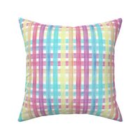 Rainbow pastel watercolour overlapping stripes