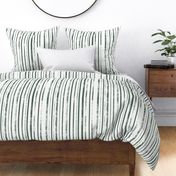 Boho distressed green stripes