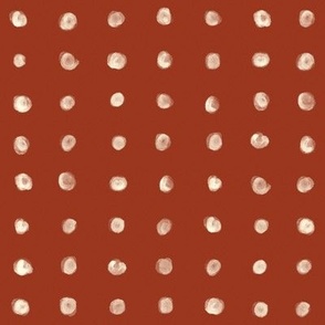 Chocolate Polka dot 8x8
