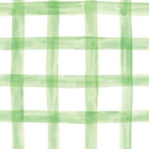 Green Gingham Plaid Check 8x8