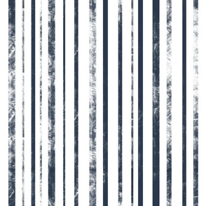 Boho distressed navy stripes