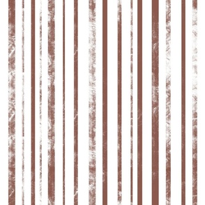 Boho distressed rust stripes