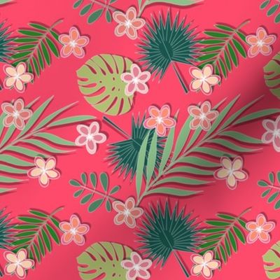 Plumeria Palm Pink