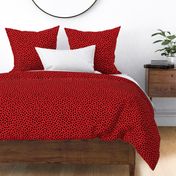 Medium Scale Red Black Polka Dots