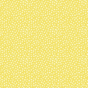 Small scale yellow white polka dots