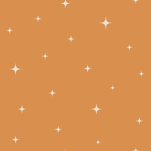 Simple Stars on Orange