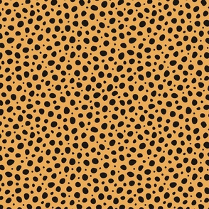 Medium Scale Cheetah Animal Print Polka Dots