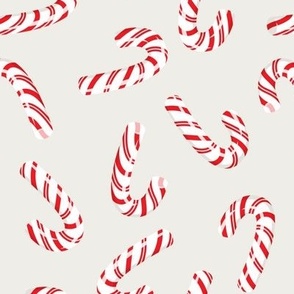 (2.5" scale) candy canes on bone - C21
