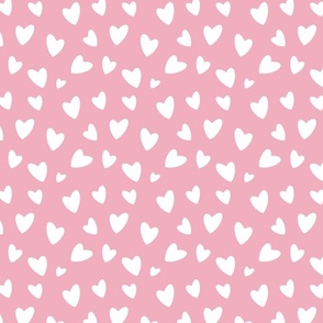 White Pink Hearts