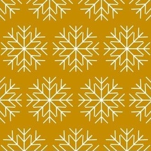 golden snowflakes