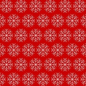 red snowflakes small