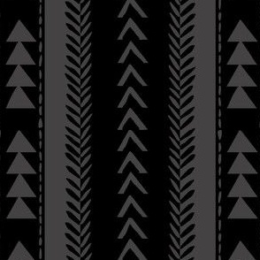 Garnet and Black Triangle Hygee Stripe-02