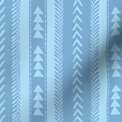 Light Blue and Navy Triangle Hygee Stripe-01