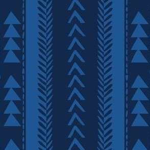 Light Blue and Navy Triangle Hygee Stripe-02