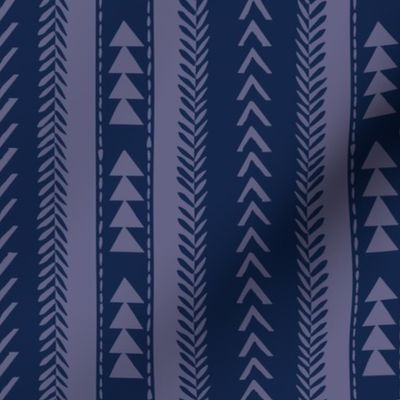 Navy and Orange Triangle Hygee Stripe-01