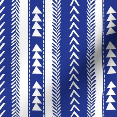 Royal Blue and Bright Orange Triangle Hygee Stripe-03