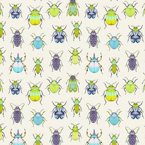 Retro Bugs Cream Small Scale