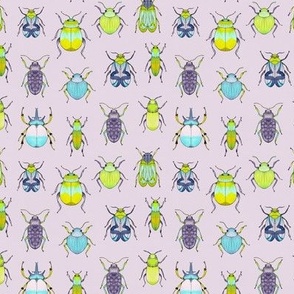 Retro Bugs Lilac Small Scale