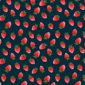 Ditzy Strawberry in Navy