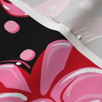 Valentine Hearts n’ Ribbons | Black
