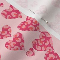 Valentine Lovecore Pink hearts with leopard print 