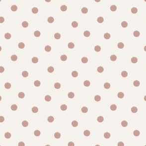 medium dots - dusty pink 