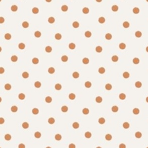 medium dots - tangerine