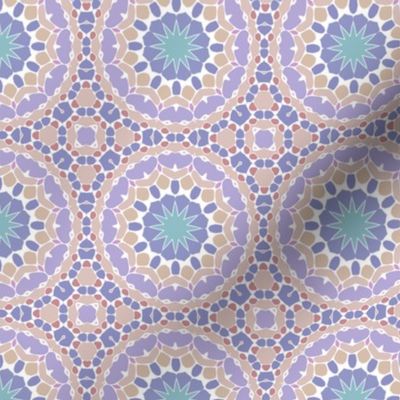 Groovy Hippie Bohemian Ornate Tiling Abstract Pattern