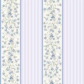 BLUEBELL STRIPE - ENGLISH GARDEN COLLECTION (LAVENDER)