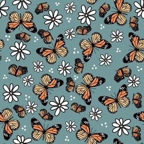 Daisy Monarch Butterflies 