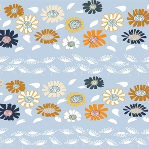 COZY FLOWERS IN BLUE