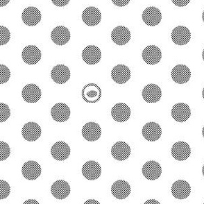 Occasional Frog Eye Polka Dot Gray