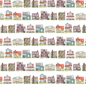 Watercolor Houses