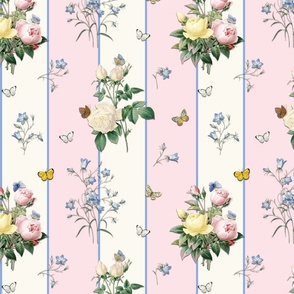 OXFORD STRIPE - ENGLISH GARDEN COLLECTION (PINK)