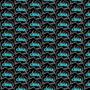 CRNA Black w/Blue lettering