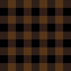 buffalo plaid brown 2"