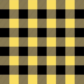 buffalo plaid butter yellow 2"