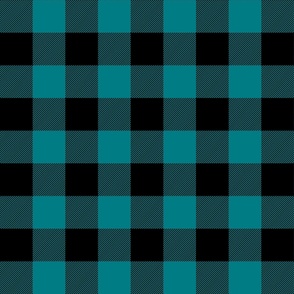 buffalo plaid dark teal 2"