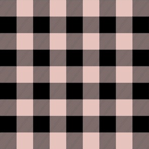 buffalo plaid dusty pink 2"