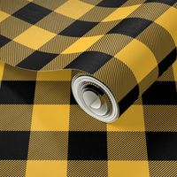 buffalo plaid golden yellow 2"