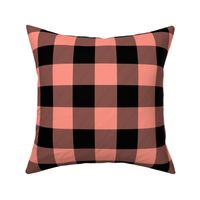 buffalo plaid peach 2"