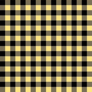 buffalo plaid sunshine yellow 1"