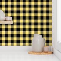 buffalo plaid sunshine yellow 2"