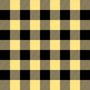 buffalo plaid sunshine yellow 2"