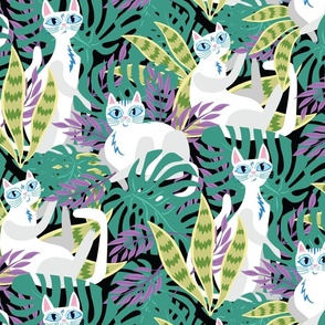 Tropical Cats White