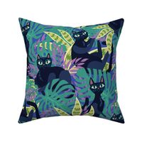 Tropical Cats Blue