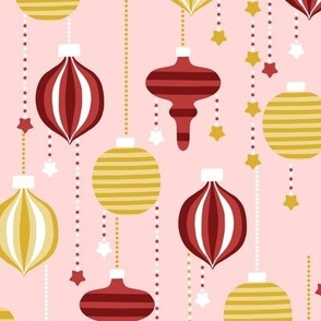 magical christmas decorations - pink